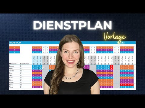 Excel DIENSTPLAN: Effiziente Schichtplanung mit Qualifikationen + Vorlage