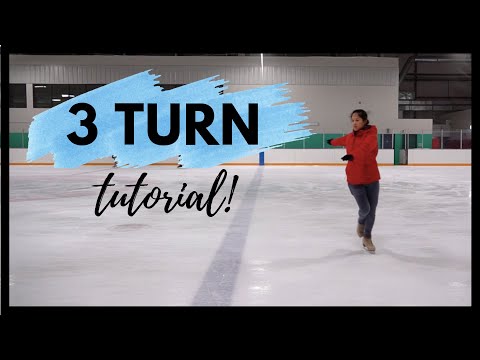 How to do FORWARD 3 TURNS in Figure Skating