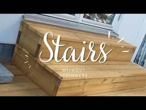 Stairs without stringers DIY