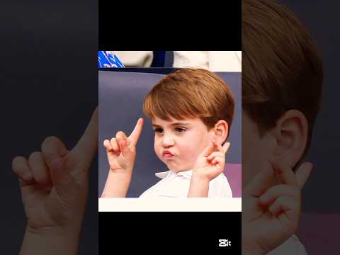 Cheeky Prince Louis #princelouis #princewilliam #princesscatherine #kingcharles #britishroyalfamily