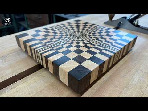 Woodworking: Creating an Optical Illusion Cutting Board – Step-by-Step Guide