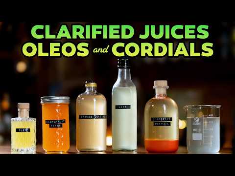 How to make Oleo-Saccharum, Cordials, Clarified Juices and Punch Syrups