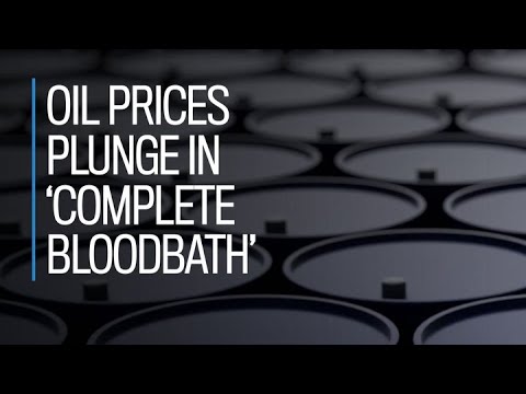 Oil prices plunge in 'complete bloodbath'