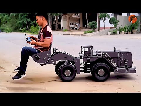Man Builds RC Wheel Loader Powered by Hydraulic Mechanisms | Start to Finish by @Rc action homemade