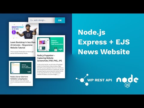 Build News Website With Node.js, Express & EJS - WP Rest API