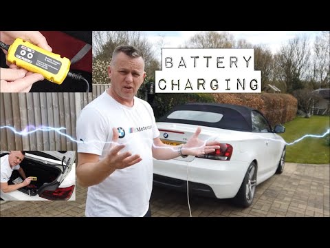 "Charging A Car Battery" Is Your Battery Flat How To Re-Charge, Battery Charger Review.