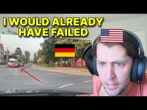 American reacts to the GERMAN PRACTICAL DRIVING TEST [part 1]