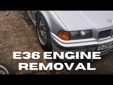 Removing the blown up engine from my E36 - How to guide DIY