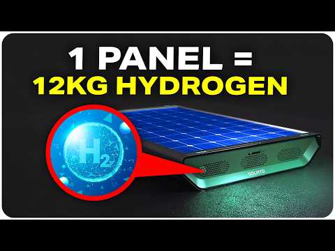 This Solar Panel Creates Hydrogen from Sunlight!