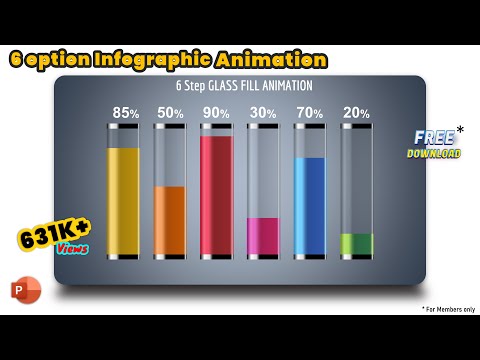 8.PowerPoint MORPH Animation - Tricky GLASS FILL ANIMATION Morph transition