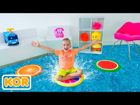 블라드와 니키는 장난감 미니 버스와 아이들을위한 더 재미있는 이야기를 저장