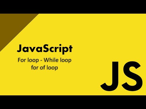 JavaScript Loops Tutorial Simple Explanation (for, while, for of)