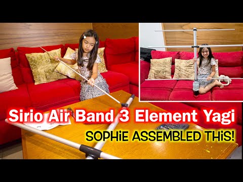 Sirio 3 Element Yagi | Sophie Assemble this Air Band Antenna | Aviation Antenna | LiveATC