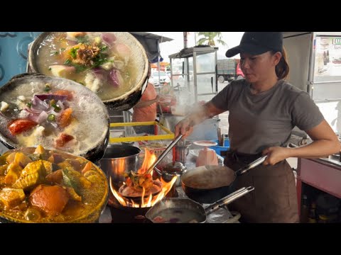 霹雳古楼一家海鲜档，每天只开四小时，三种瓦煲鱼还不到五十元，实在是实恵，品尝咖喱魔鬼鱼，上汤金目鲈，上汤酸辣红枣鱼……