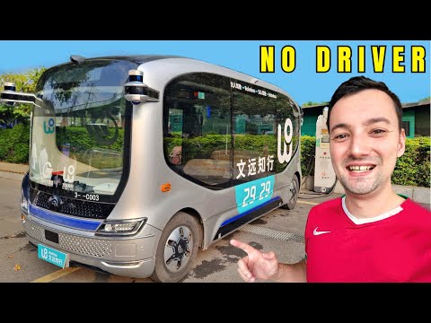 I Took China's Futuristic Self-Driving Bus (Safe?!)