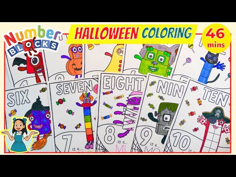 DIY NUMBERBLOCKS COLORING | Count 1 to 10 | Numberblocks Mathlink Cubes 1-10 | Color for Preschool
