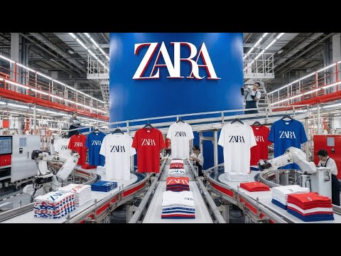 Inside the Modern T-Shirt Factory: Building Billions Dollar $ T-Shirt (Full Process)