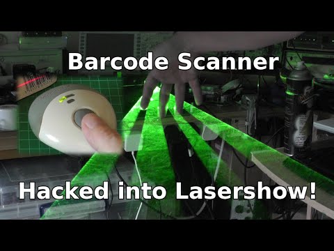 Laser Barcode Scanner Teardown How to hack it into Laser Light Show!