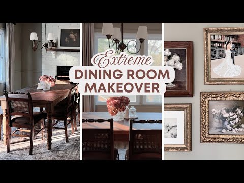 Dining Room Transformation | Cozy Vintage Cottage with Thrifted Finds