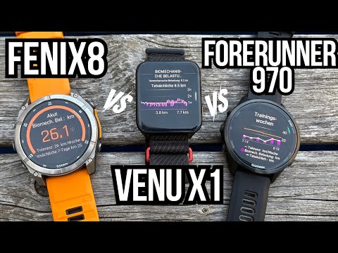 Garmin Fenix 8 oder Forerunner 970 oder Venu X1? Alle Unterschiede im Überblick