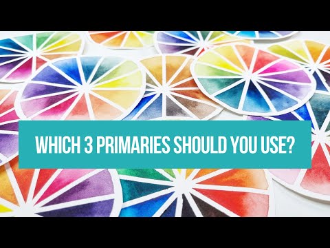 How to choose the best 3 primary colours for your watercolour palette | Creating a limited palette