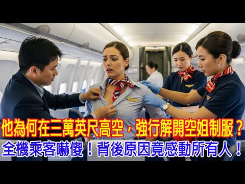 法國空服員震驚不已：一名臺灣男子竟在機上替她脫下制服！究竟為什麼最後連她自己都向他道謝？