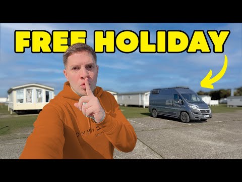 I stealth camped inside a holiday park! (Van Life UK)