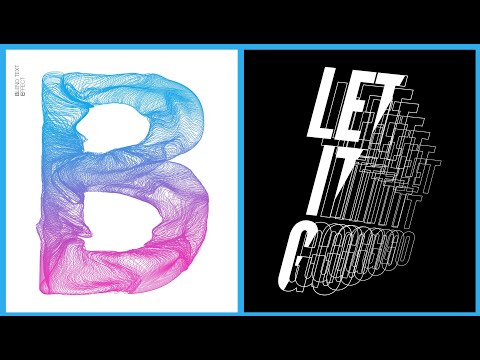 Blend Text Effect in Adobe Illustrator & Photoshop | Warp Tool, Shear Transform | Graphic design