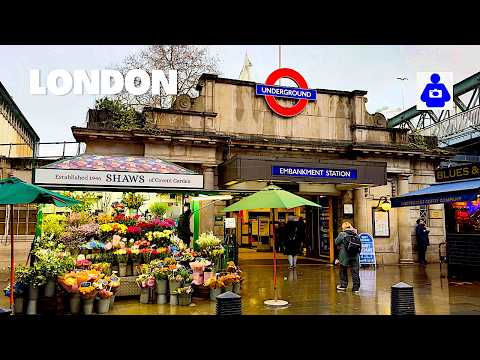 Central London Walking Tour | Piccadilly Circus, Covent Garden & Parliament [4K HDR]