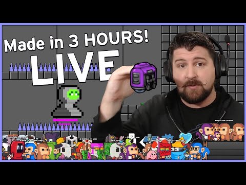 Making a Spelunky 2 Inspired Game in 3 Hours - Live Game Dev Challenge