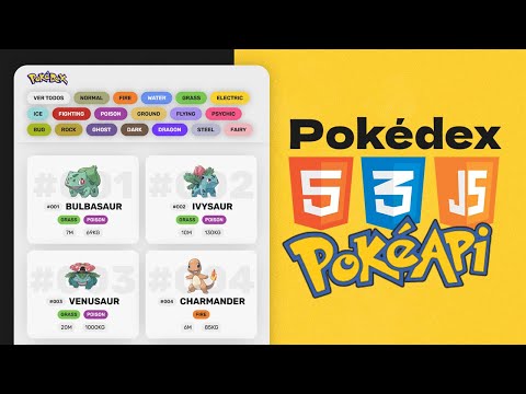 Pokédex con la POKÉAPI en HTML, CSS y JS