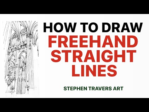 How to Draw Freehand Straight Lines - Easy Straight Lines Without A Ruler