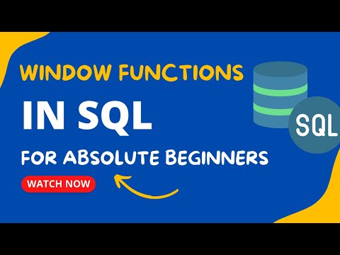 SQL Window Functions For Beginners | Window functions for Data Scientists