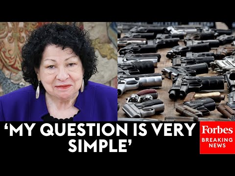 'I've Never Seen That Right': Sonia Sotomayor Lays Into Lawyer Over Second Amendment Rights