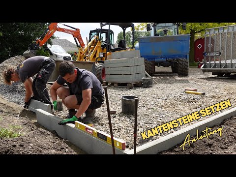 Kantensteine setzen & Parkflächen einfach & günstig herstellen | @KANNChannel