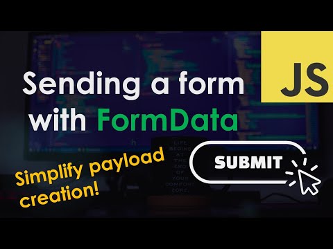 Sending a form using the FormData object – JavaScript Tutorial