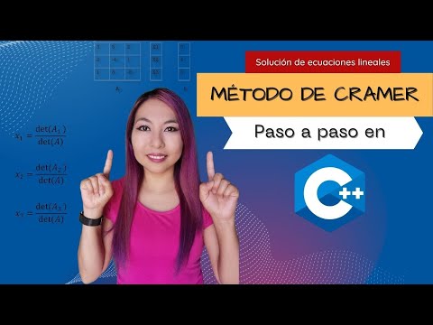 Método de Cramer paso a paso en C++