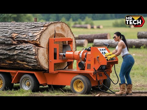30 Mind-Blowing Firewood Processing Machines in Action! | Homemade Modern Chainsaw Machines #38