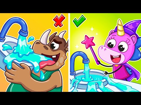 Monster in the Toilet!🧌 | Who Stole All the Water 😱🛁 Funny Kids Stories | Teeny Mimi🦄