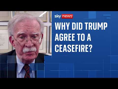 Why did US President Donald Trump agree to a ceasefire with Iran?