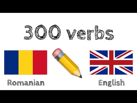 300 verbs + Reading and listening: - Romanian + English - (native speaker)