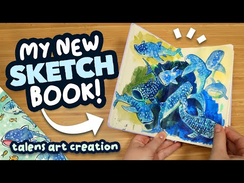 Starting a NEW Sketchbook! // the first page (Talens Art Creation)