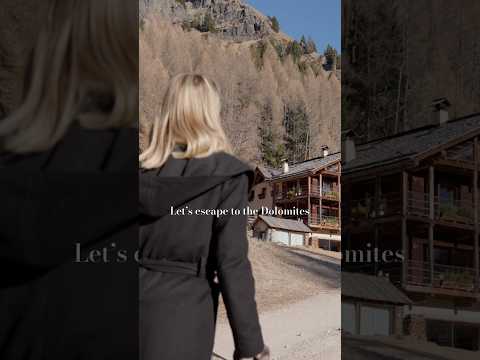 Let's escape to the Dolomites #luxurychalet #housetour