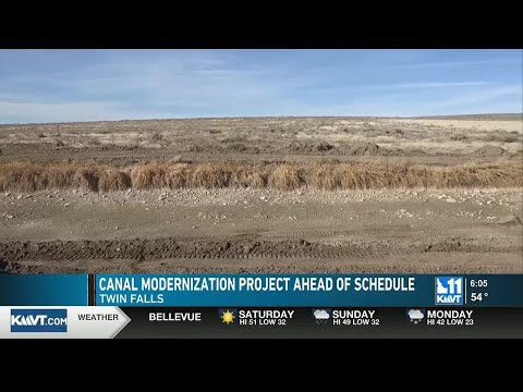 Twin Falls Canal Company project ahead of schedule