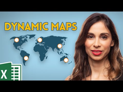 How to Create a DYNAMIC Map Chart With Drop-Down (works with ANY Excel version)