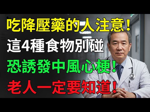 驚人發現！這4種食物會讓降壓藥失效，第1名竟是你每天都在吃的，醫師急警告！