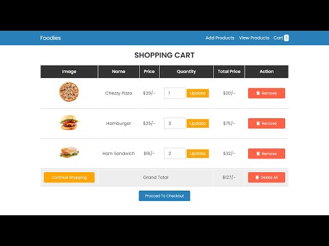 Advance Shopping Cart With Admin Panel And Checkout System Using PHP and MySQL | P4 - Shopping Cart