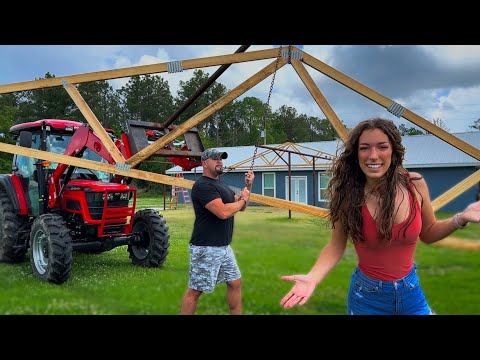 Installing Porch Trusses Part 2 | Building Our 34’ X 40 Porch