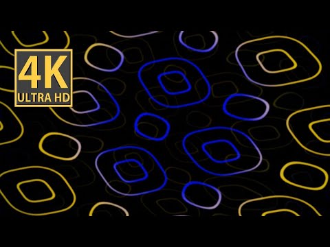 Relaxing Blue Yellow Abstract Background Video  VJ LOOP NEON 4k Screensaver for Meditation