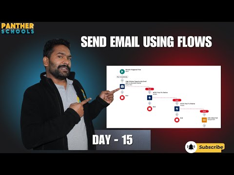 DAY15 - Send Email Using Email Alert in @Salesforce Flow with @SFDC Panther+ #pantherschools